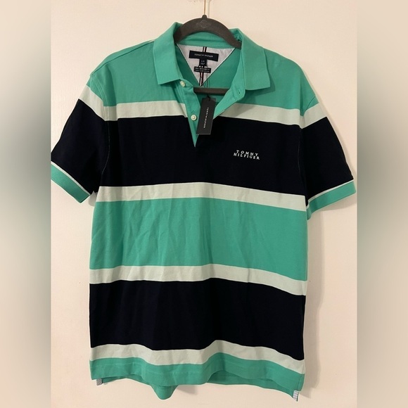 Tommy Hilfiger Other - NWT Tommy Hilfiger Men's Striped Polo Shirt size L (M115)